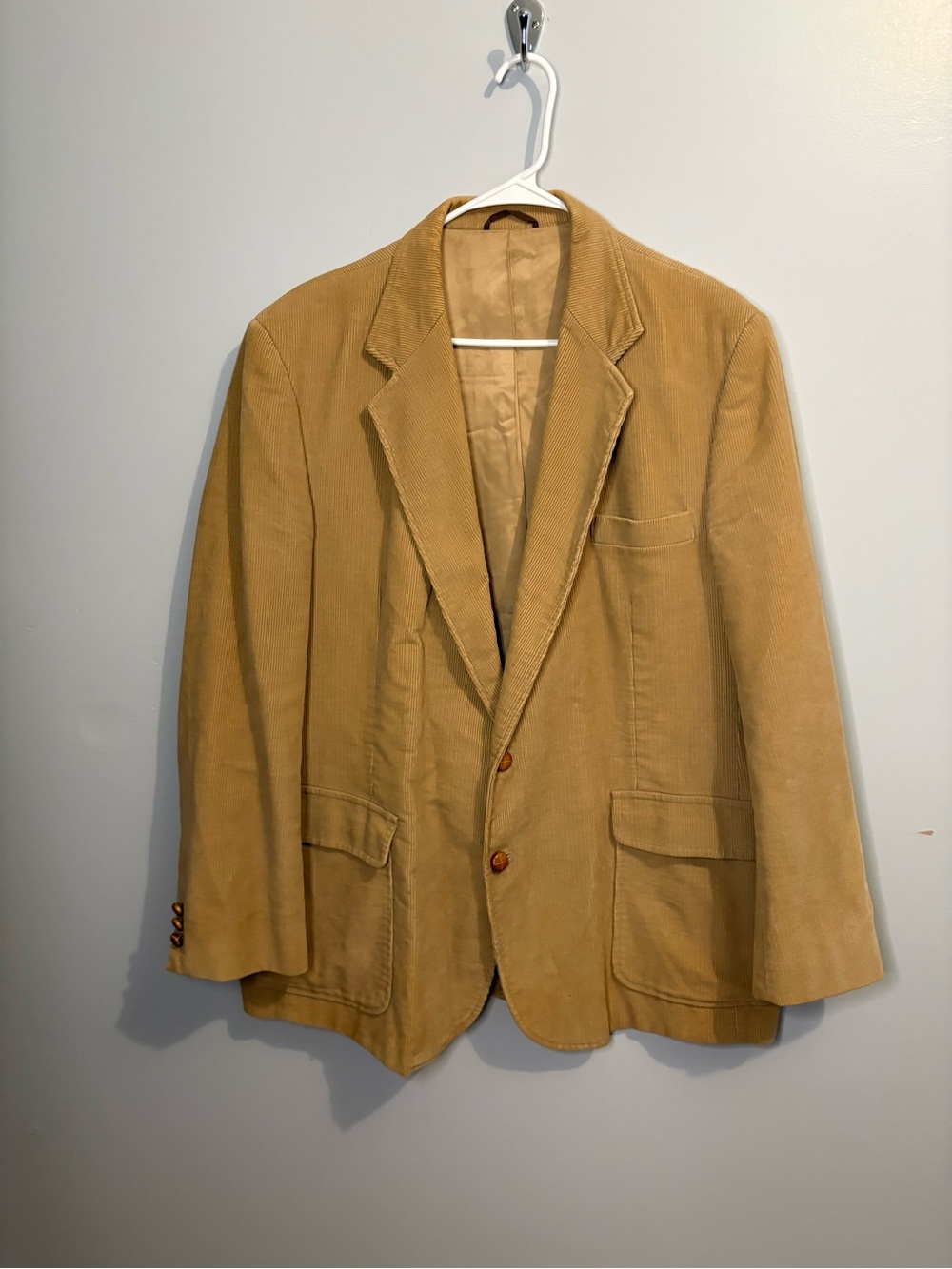 Vintage Haggar Men's Corduroy Blazer Jacket Brown Tan